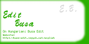 edit busa business card